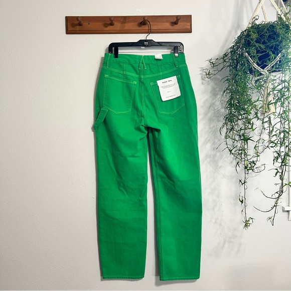 NWT Good American Good 90s Green Jeans Size 6 Size 28 - Picture 3 of 7